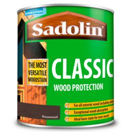 Sadolin Classic All Purpose Woodstain Rosewood Litre Paintwell