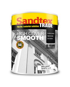 Sandtex Trade High Cover Smooth Masonry Brilliant White
