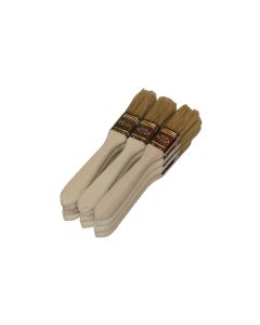 Wooden Laminating Brush 1 Inch 12 Pack