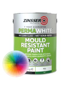 Zinsser Perma White Interior Matt Paint - Tinted Colour | Anti Mould Paint | Anti Damp Paint | Mould Killer Paint