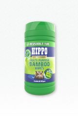 Hippo Multi-Purpose Bamboo Wipes Reusable Tub 80 Pack