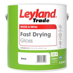 Leyland Trade Fast Drying Gloss Black - 2.5 Litres
