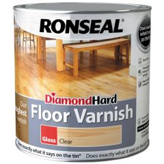 Ronseal Diamond Hard Floor Varnish Clear Gloss
