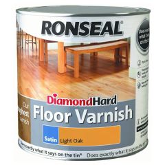 Ronseal Diamond Hard Floor Varnish Rich Light Oak 2.5 Litre