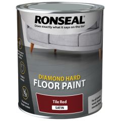 Ronseal Diamond Hard Floor Paint Tile Red
