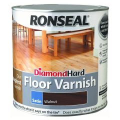 Ronseal Diamond Hard Floor Varnish Walnut 2.5 Litre