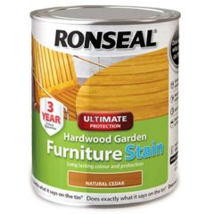 Ronseal Ultimate Protection Hardwood Garden Furniture Stain Cedar 750ml