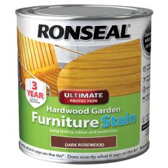 Ronseal Ultimate Protection Hardwood Garden Furniture Stain Dark Rosewood 750ml
