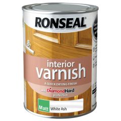Ronseal Interior Varnish White Ash Matt 750ml