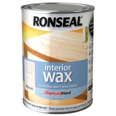 Ronseal Interior Wax White Ash 750ml