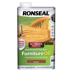 Ronseal Ultimate Protection Hardwood Garden Furniture Oil Natural