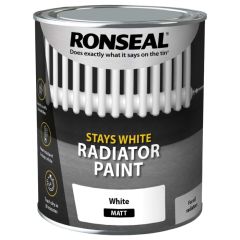 Ronseal Stays White Radiator Paint White Matt