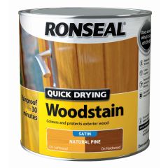 Ronseal Quick Drying Woodstain Natural Pine Satin