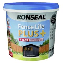 Ronseal Fence Life Plus Tudor Black Oak 5 Litre