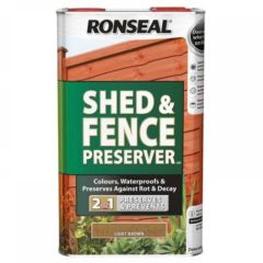 Ronseal Shed and Fence Preserver Light Brown 5 Litre