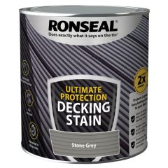 Ronseal Ultimate Protection Decking Stain Stone Grey 2.5 Litre