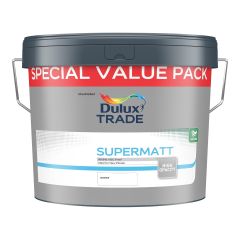 Dulux Trade Supermatt White 10 Litres