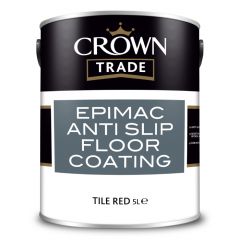 Crown Trade Epimac Anti Slip Floor Coating Tile Red 5 Litre