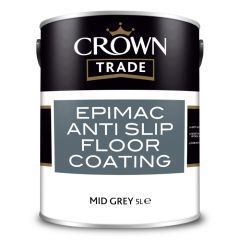 Crown Trade Epimac Anti Slip Floor Coating Mid Grey 5 Litre
