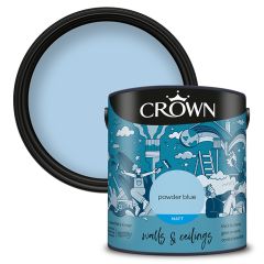 Crown Walls & Ceilings Matt Emulsion - Powder Blue
