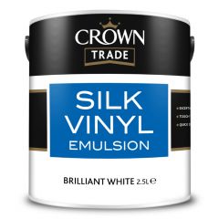 Crown Trade Silk Vinyl Emulsion Brilliant White