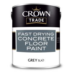 Crown Trade Fast Drying Concrete Floor Paint Grey 5 Litre