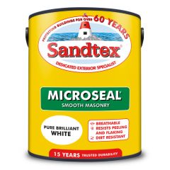 Sandtex Retail Ultra Smooth Masonry Brilliant White 5 Litre