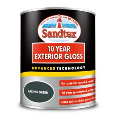 Sandtex 10 Year Exterior Gloss - Racing Green 750ml
