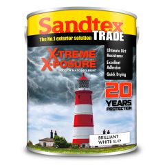Sandtex Trade X-treme X-posure Smooth Masonry Brilliant White 5 Litre