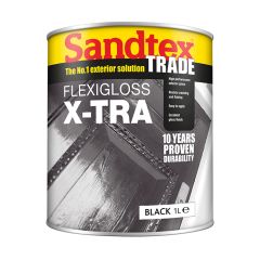 Sandtex Trade Exterior Flexigloss X-tra Gloss Paint - Black