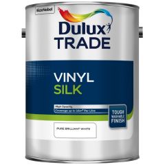 Dulux Trade Vinyl Silk Pure Brilliant White 5 Litre