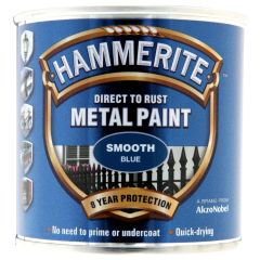 Hammerite Smooth Direct To Rust Metal Paint Blue