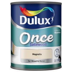 Dulux Once Satinwood Magnolia 750 ml