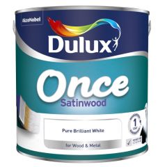 Dulux Once Satinwood Pure Brilliant White
