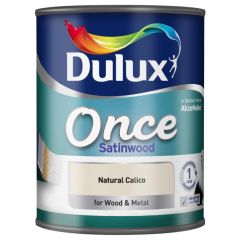 Dulux Once Satinwood Natural Calico 750 ml