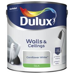 Dulux Silk Cornflower White 2.5 Litre