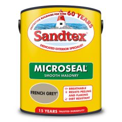 Sandtex Retail Ultra Smooth Masonry French Grey 5 Litre