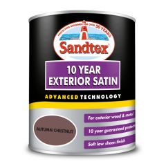 Sandtex 10 Year Exterior Satin - Autumn Chestnut 750ml