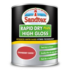 Sandtex Rapid Dry Plus High Gloss - Cranberry Swirl - 750ml
