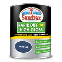Sandtex Rapid Dry Plus High Gloss - Oxford Blue - 750ml