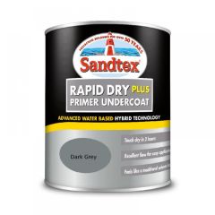 Sandtex Rapid Dry Plus Primer Undercoat - Dark Grey - 750ml