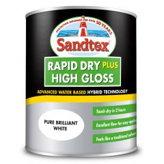 Sandtex Rapid Dry Plus High Gloss - Brilliant White