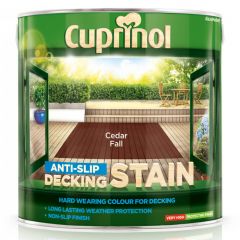Cuprinol CX Anti-Slip Deck/Stain Cedar Fa Litre Litre 2.5 Litre