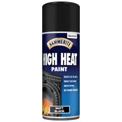 Hammerite Hi-Heat Paint Aerosol Black 400 ml