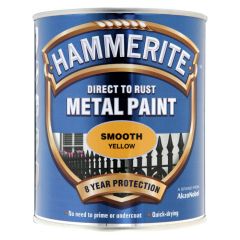Hammerite Smooth Metal Paint Yellow