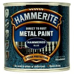 Hammerite Hammered Direct To Rust Metal Paint Blue