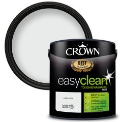 Crown Paints Easyclean Matt - Chalky White - 2.5 Litre