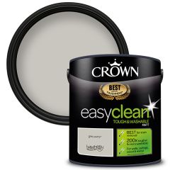 Crown Paints Easyclean Matt - Grey Putty - 2.5 Litre