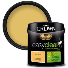 Crown Paints Easyclean Matt - Mustard Jar - 2.5 Litre