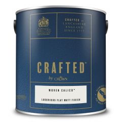 Crown Crafted Luxurious Flat Matt Finish Woven Calico 2.5 Litre